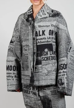 Rundholz Dip Jackets^Bell Sleeve Jacket in Moonwalk