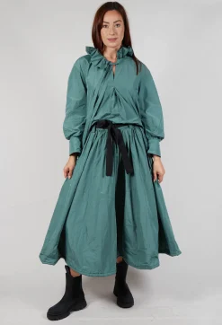 Les Filles d'Ailleurs Skirts^Belted Full Skirt in Sage Green