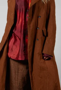 Masnada Coats^Belted Trench Coat in Land