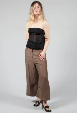 Malloni Tops^Berchet Jersey Strapless in Black