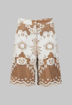Beatrice B Shorts^Bermuda Shorts in Tan Brown