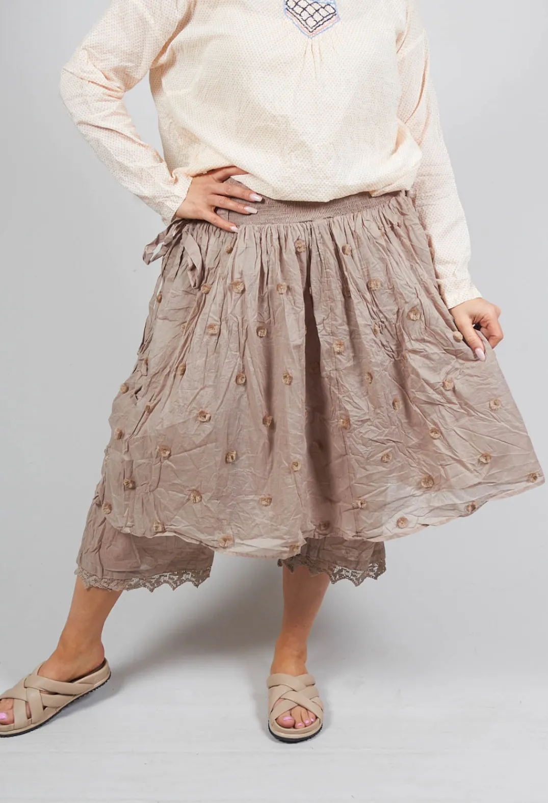 Ewa I Walla Skirts^Bernic Skirt in Pearl Grey