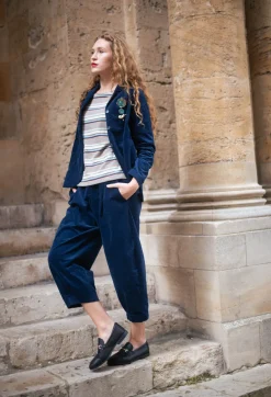 Mama B Trousers^Bianco L Trousers in Blu