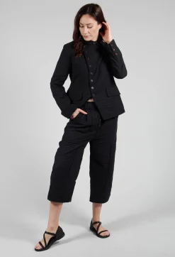 Aleksandr Manamis Trousers^Bias Front Culottes in Black