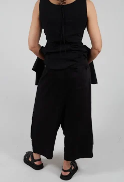 Pluslavie Trousers^Big Pocket Trousers in Black