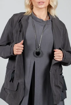 Jayko Jackets^Biham Military Style Jacket in Unique Grey