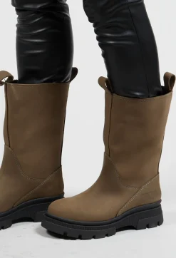 BRGN Boots^Biker Boots in Lizard Green