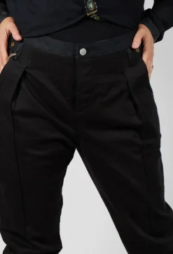 Umit Unal Jeans^Black  Jeans with Front Seams