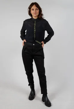 Umit Unal Jeans^Black  Jeans with Front Seams