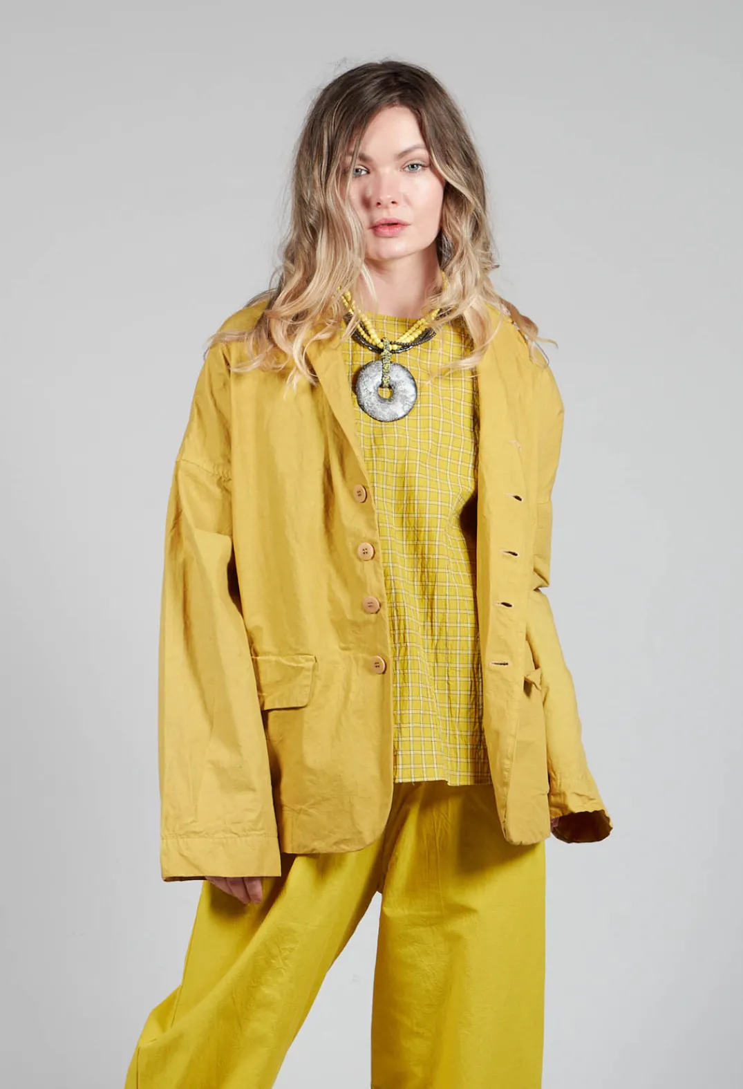 Album Di Famiglia Jackets^Blazer CC in Sun Yellow
