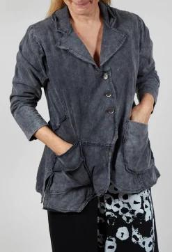 Bread and Butter Jackets^Bleach Washed Jacket in Grey