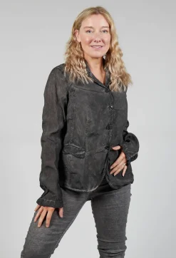 Rundholz Mainline Jackets^Bleached Jacket in Coal Cloud