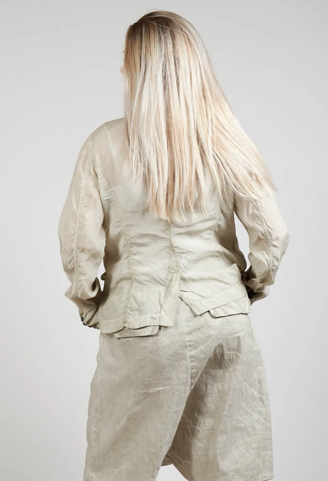 Rundholz Mainline Jackets^Bleached Jacket in Straw Cloud