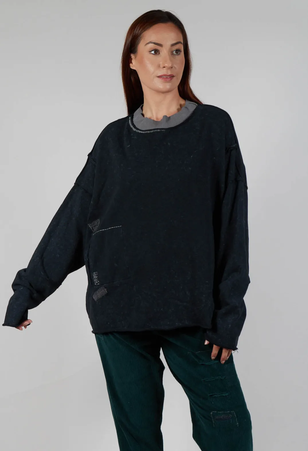 Umit Unal Shirts & Blouses^Bleached Pullover in Original Grey