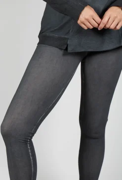 Rundholz Dip Leggings^Bleached Stitch Leggings in Coal Cloud