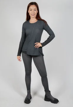 Rundholz Dip Leggings^Bleached Stitch Leggings in Coal Cloud