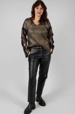 Annette Gortz Trousers^Bless Leather Pants in Black
