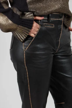 Annette Gortz Trousers^Bless Leather Pants in Black