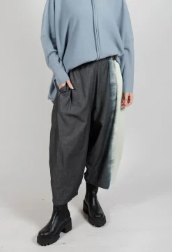 Moyuru Trousers^Block Colour Trousers in Grey and Black