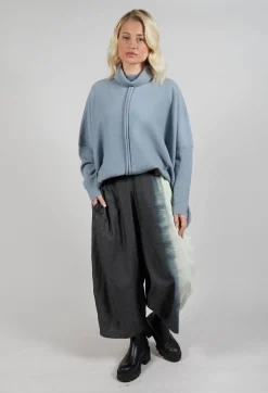 Moyuru Trousers^Block Colour Trousers in Grey and Black