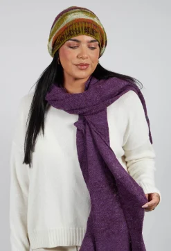 Butapana Scarves^Block Wool Scarf in Iris