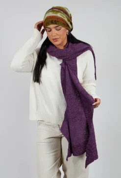 Butapana Scarves^Block Wool Scarf in Iris