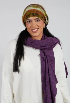 Butapana Scarves^Block Wool Scarf in Iris