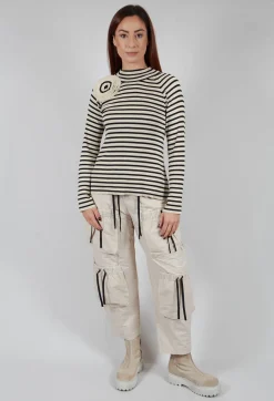 Bitte Kai Rand Shirts & Blouses^Bloom Rib Knit Blouse in Beige Stripe