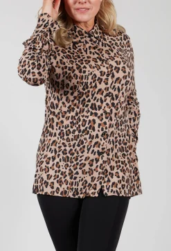 Maliparmi Shirts & Blouses^Blouse in Leopard / Camel