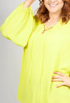 Beatrice B Shirts & Blouses^Blouse in Yellow Fluorescent