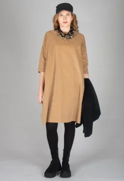 Album Di Famiglia Dresses^Boat Neck Dress V in Sugar