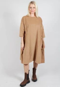 Album Di Famiglia Dresses^Boat Neck Dress V in Sugar