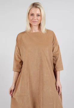 Album Di Famiglia Dresses^Boat Neck Dress V in Sugar