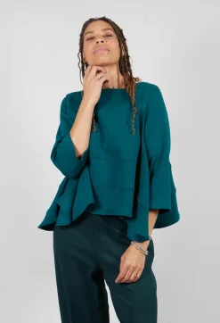 Mei Meij Shirts & Blouses^Boat Neck Top in Ottanio