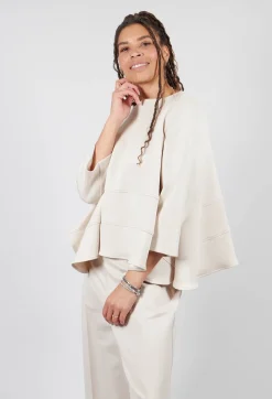 Mei Meij Shirts & Blouses^Boat Neck Top in Sandshell