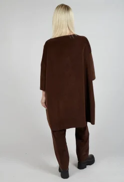 Album Di Famiglia Tops^Boat Neck Tunic V inCoffee