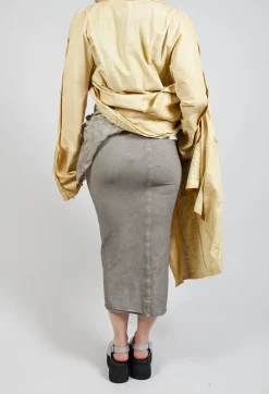 Rundholz Mainline Skirts^Bodycon Pencil Skirt in Hay Cloud