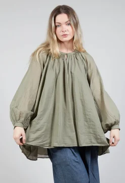Amici Tops^Bohemian Blouse in Sage