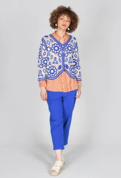 Conditions Apply Tops^Bohemian Style Blouse in Orange
