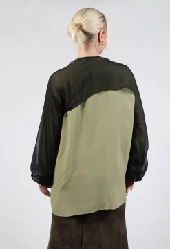 T.ba Tops^Bolero Sleeves in Black