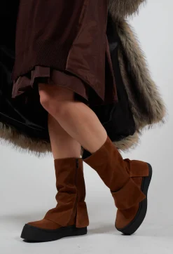 Lofina Boots^Boots with Fold Over Feature in London Brown