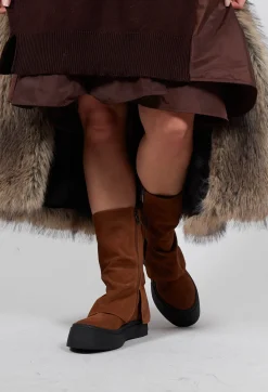 Lofina Boots^Boots with Fold Over Feature in London Brown