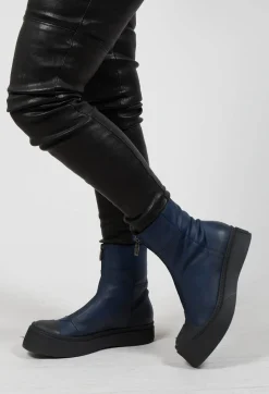Lofina Boots^Boots With Front Zip in Gasoline Nautica