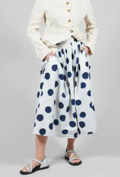 Aequamente Skirts^Box Pleated Skirt in Print