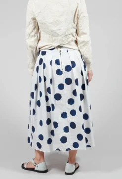 Aequamente Skirts^Box Pleated Skirt in Print