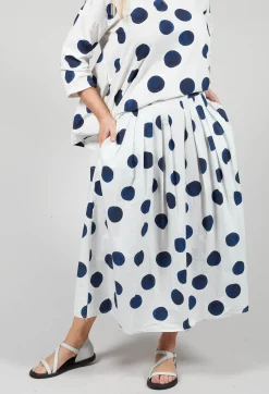 Aequamente Skirts^Box Pleated Skirt in Print
