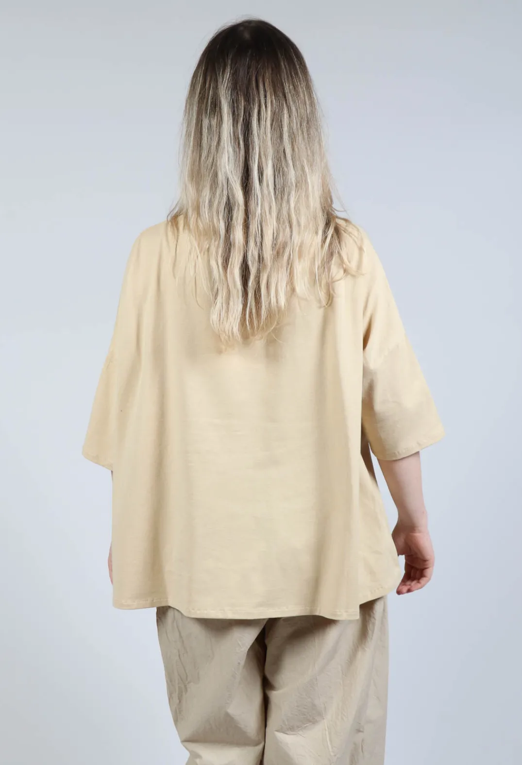 Apuntob Shirts & Blouses^Boxy Fit T-Shirt in Natural