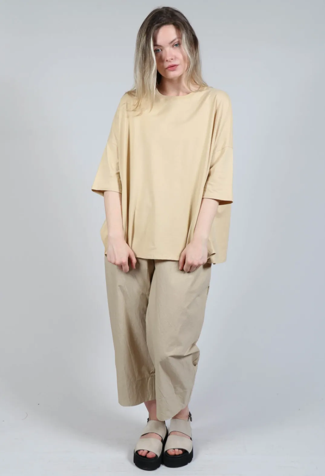 Apuntob Shirts & Blouses^Boxy Fit T-Shirt in Natural