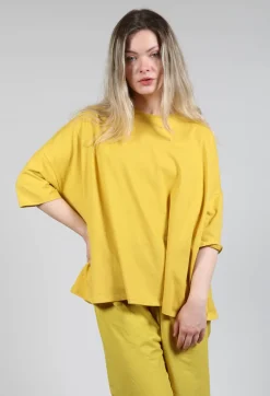 Apuntob Shirts & Blouses^Boxy Fit T-Shirt in Saffron