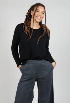Aequamente Jumpers^Boxy Pullover in Black